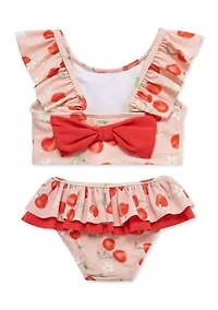 Baby Girls 2 Piece Cherry Swimsuit