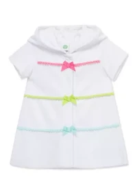 Toddler Girls Pop-Pom Swim Cover Up