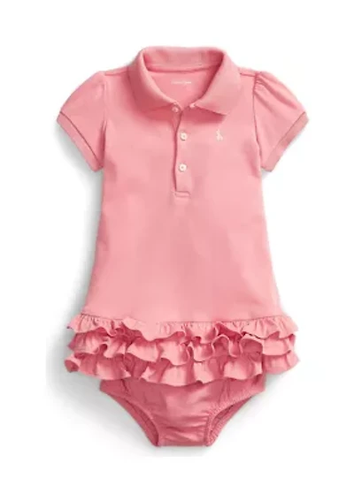 Baby Girls Ruffled Polo Dress