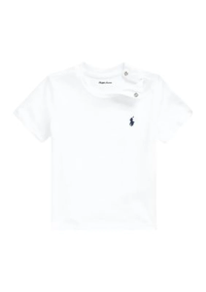 Baby Boys Cotton Jersey Crew Neck T-Shirt