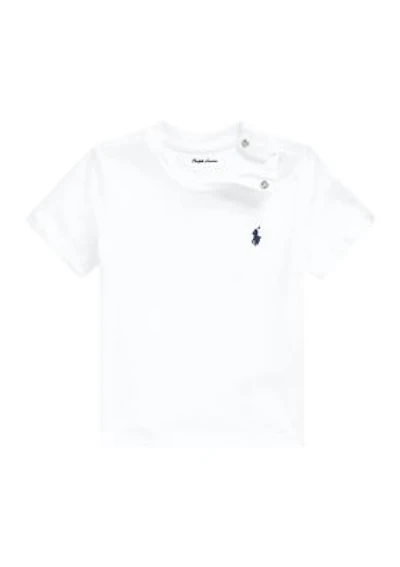 Baby Boys Cotton Jersey Crew Neck T-Shirt