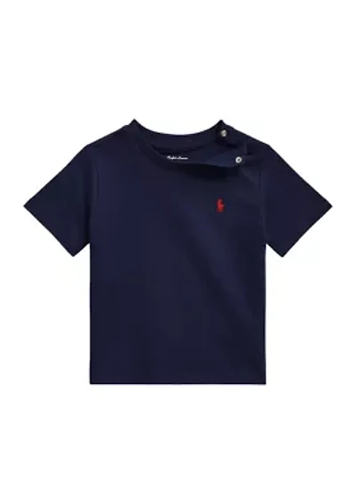 Baby Boys Cotton Jersey Crew Neck T-Shirt