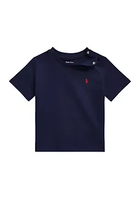 Baby Boys Cotton Jersey Crew Neck T-Shirt