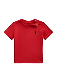 Baby Boys Cotton Jersey Crew Neck T-Shirt