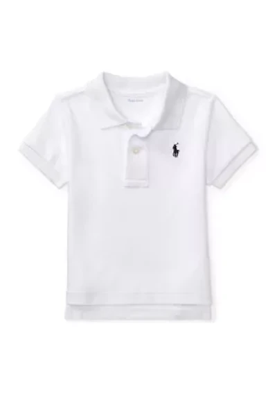 Baby Boys Cotton Interlock Polo Shirt