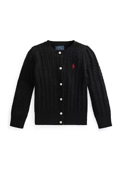 Girls 2-6x Mini Cable Cotton Cardigan