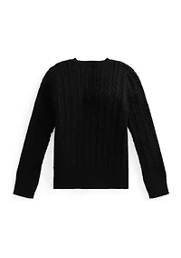 Girls 2-6x Mini Cable Cotton Cardigan