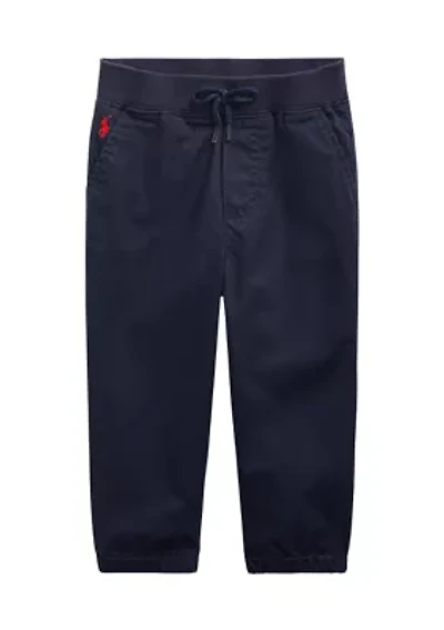 Baby Boys Cotton Twill Jogger Pants