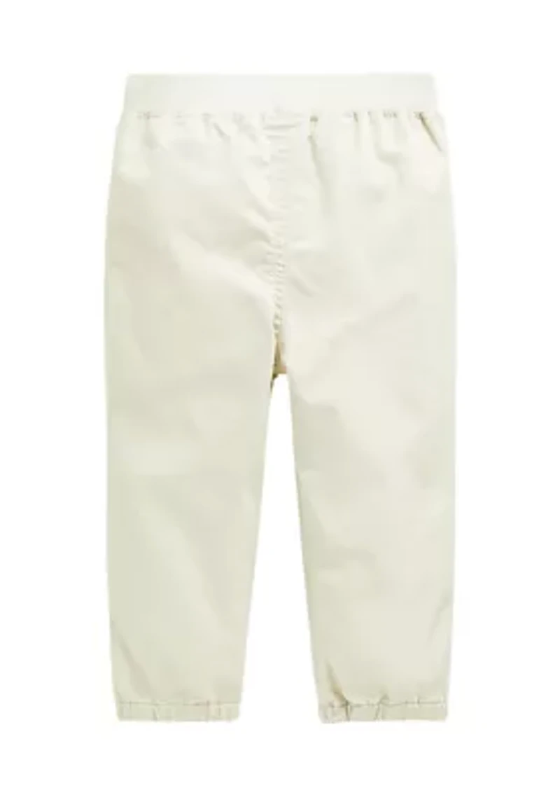 Baby Boys Cotton Twill Jogger Pants