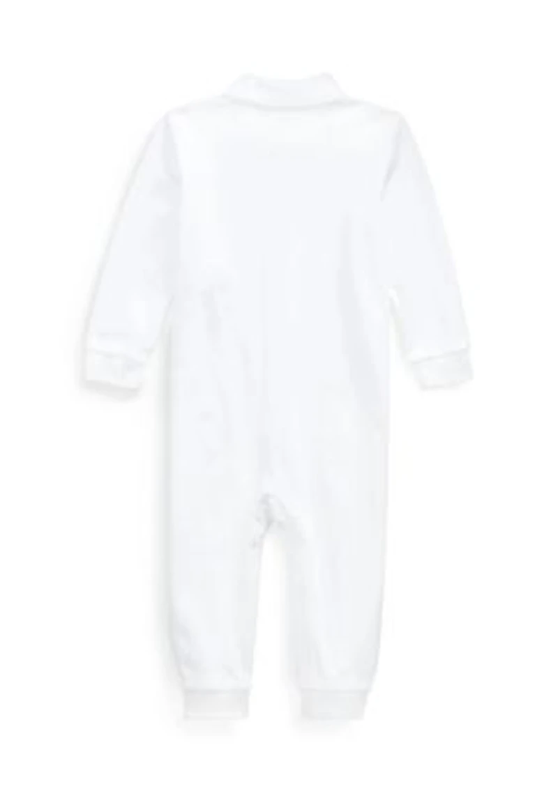 Baby Boys Long Sleeve Solid Coverall