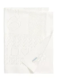 Baby Boys Pointelle Knit Organic Cotton Blanket