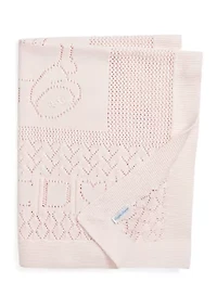 Baby Boys Pointelle Knit Organic Cotton Blanket
