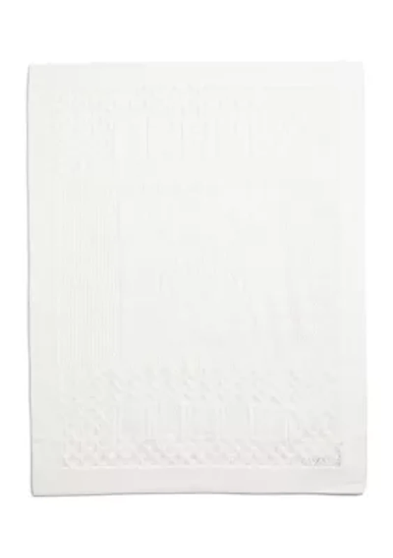 Baby Boys Pointelle Knit Organic Cotton Blanket