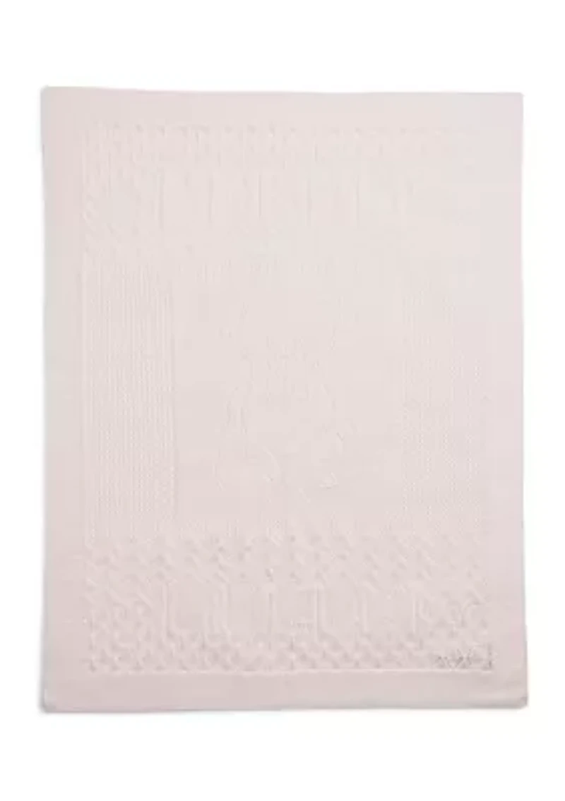 Baby Boys Pointelle Knit Organic Cotton Blanket