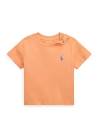 Baby Boys Cotton Jersey Crew Neck T-Shirt