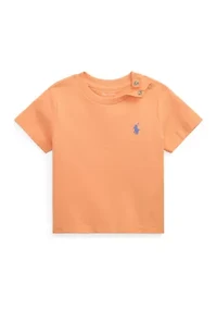 Baby Boys Cotton Jersey Crew Neck T-Shirt