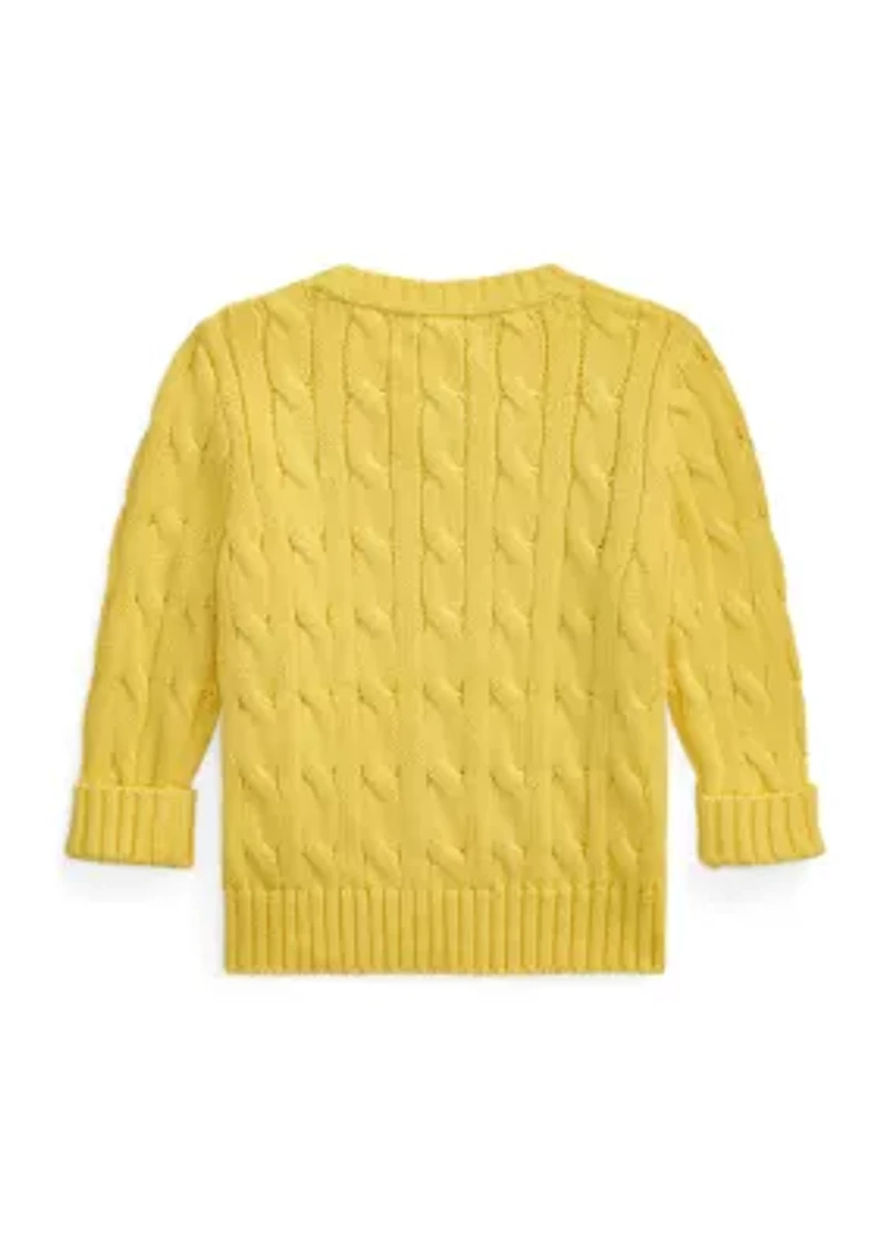 Baby Boys Cable Knit Cotton Sweater