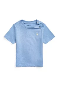 Baby Boys Cotton Jersey Crew Neck T-Shirt