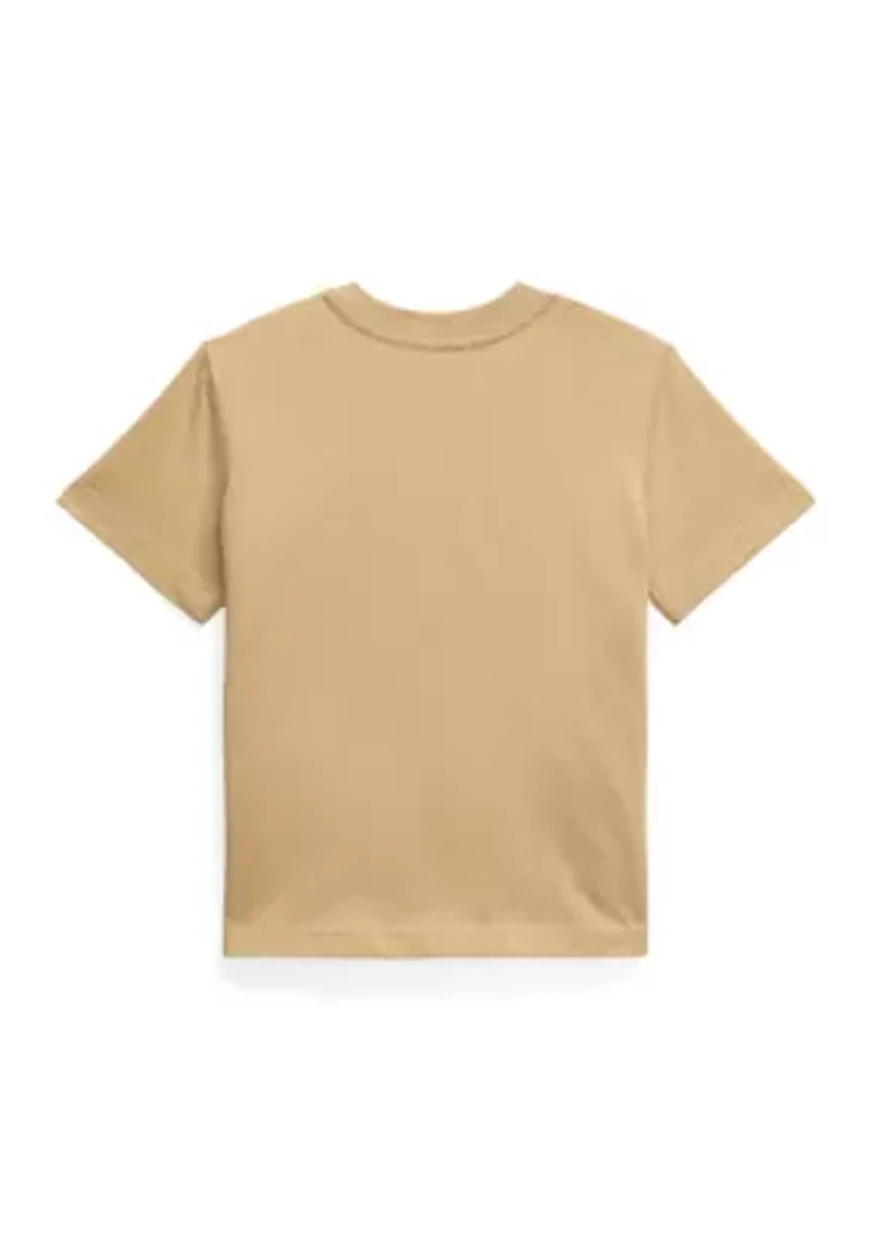 Baby Boys Cotton Jersey Crew Neck T-Shirt