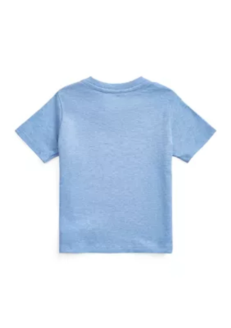 Baby Boys Cotton Jersey Crew Neck T-Shirt