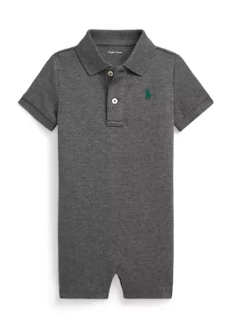 Baby Boys Soft Cotton Polo Shortall