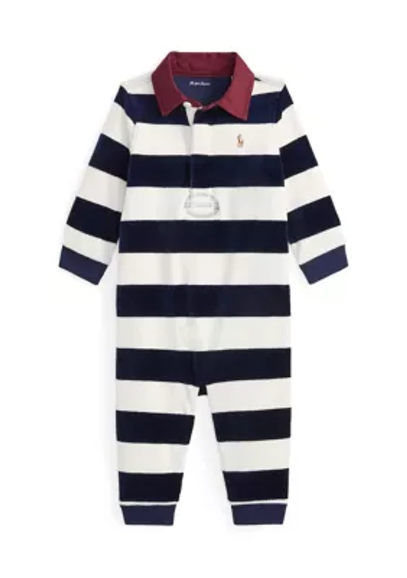 Baby Boys Logo Cotton Rugby Shirt & Chino Pant Set