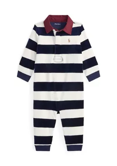 Baby Boys Logo Cotton Rugby Shirt & Chino Pant Set