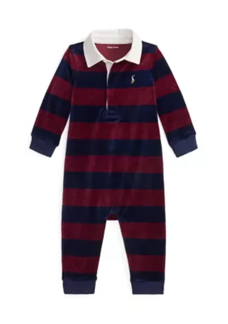 Baby Boys Logo Cotton Rugby Shirt & Chino Pant Set
