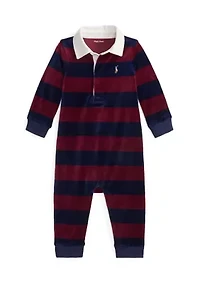 Baby Boys Logo Cotton Rugby Shirt & Chino Pant Set