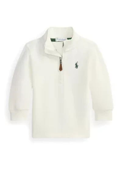 Baby Boys Estate-Rib Quarter-Zip Pullover