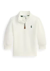 Baby Boys Estate-Rib Quarter-Zip Pullover