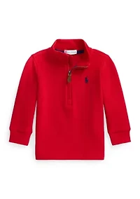 Baby Boys Estate-Rib Quarter-Zip Pullover