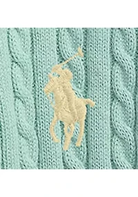 Baby Girl Mini-Cable Cotton Cardigan