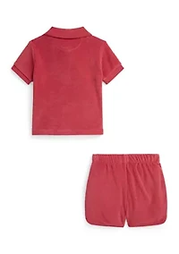 Baby Boy Terry Polo Shirt & Short