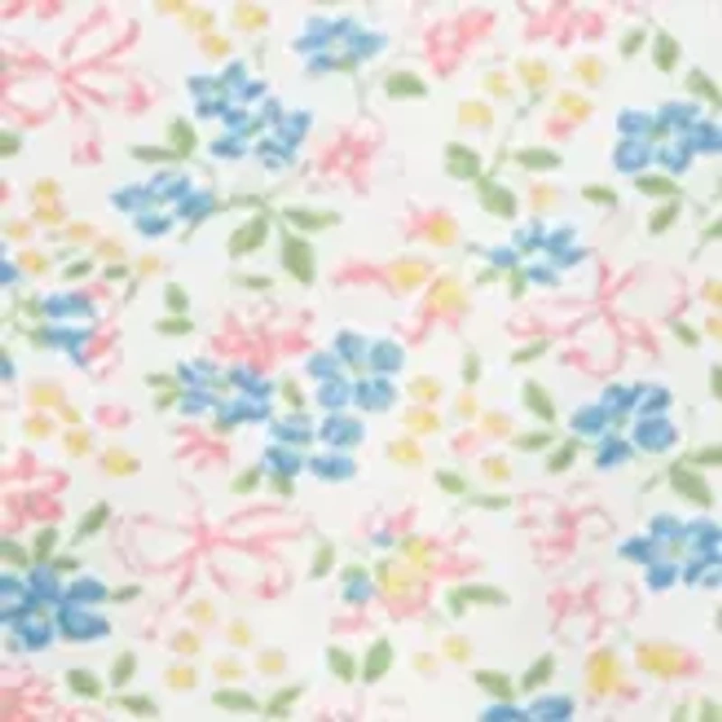 Baby Girls Floral Print Cotton Coverall