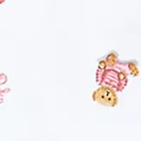 Baby Girls Bear Print Cotton Coverall