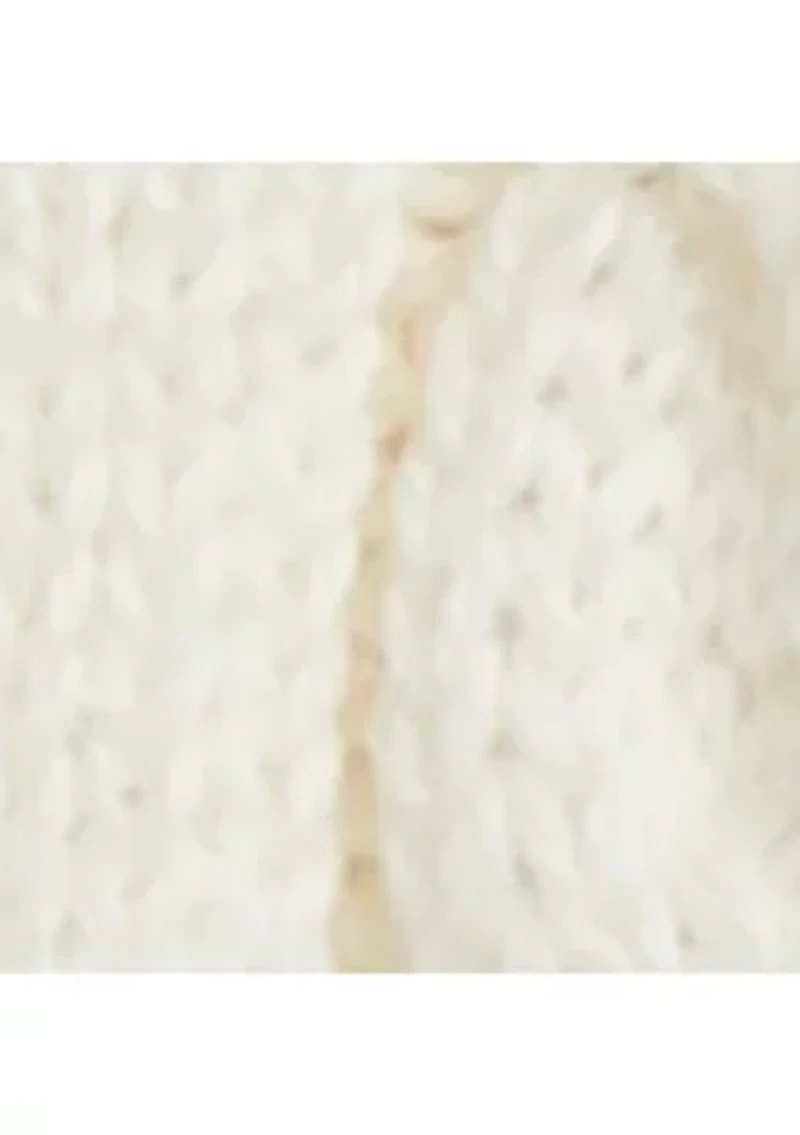 Baby Girls Polo Bear Mini-Cable Cotton Cardigan