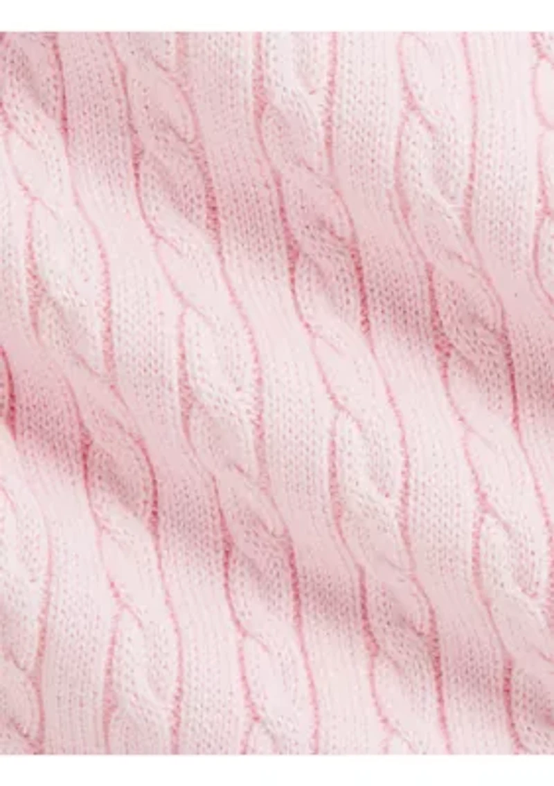 Baby Girls Mini-Cable Polo Sweater Dress