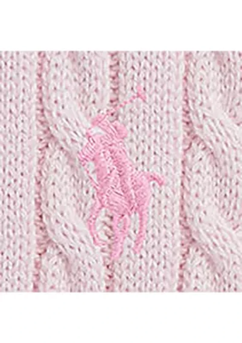 Baby Girls Mini-Cable Polo Sweater Dress