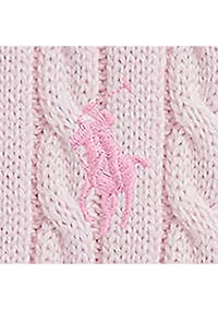 Baby Girls Mini-Cable Polo Sweater Dress