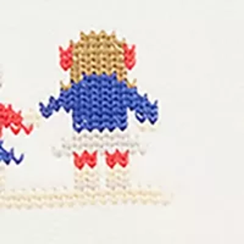 Baby Girls Nevis Fair Isle Shawl Cotton Dress