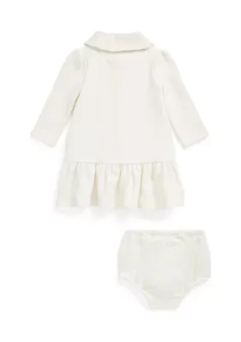 Baby Girls Nevis Fair Isle Shawl Cotton Dress