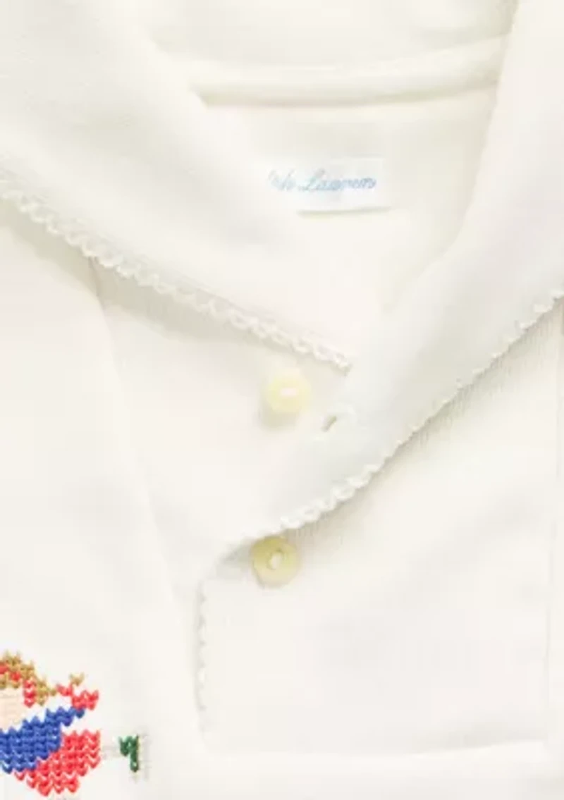 Baby Girls Nevis Fair Isle Shawl Cotton Dress