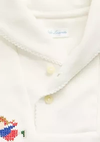 Baby Girls Nevis Fair Isle Shawl Cotton Dress