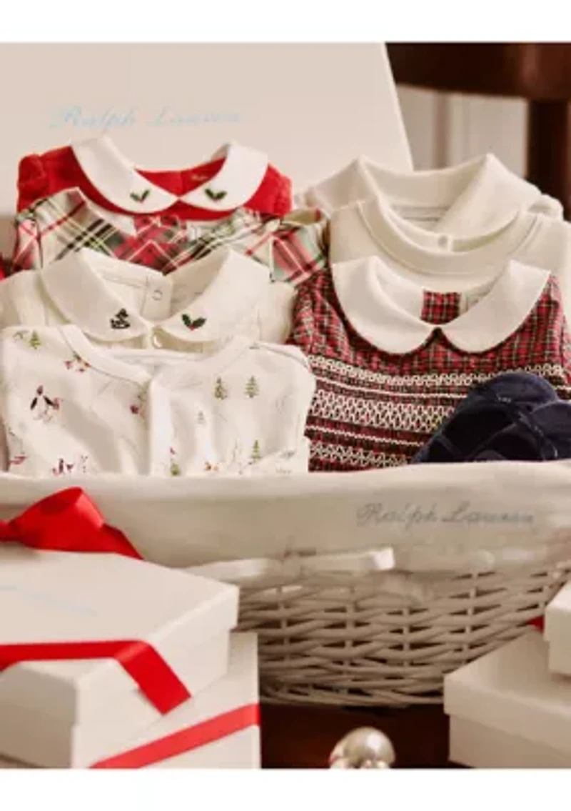 Baby Girls Nevis Fair Isle Shawl Cotton Dress