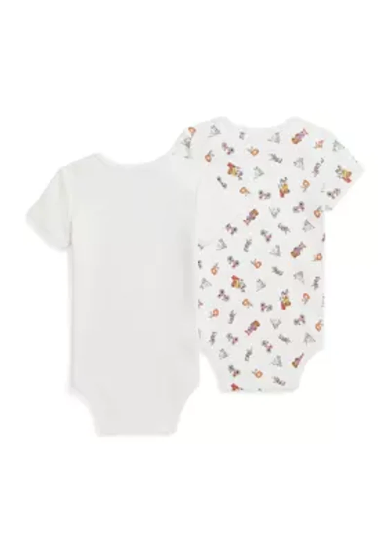 Baby Boys Polo Bear Cotton Bodysuit - 2 Pack