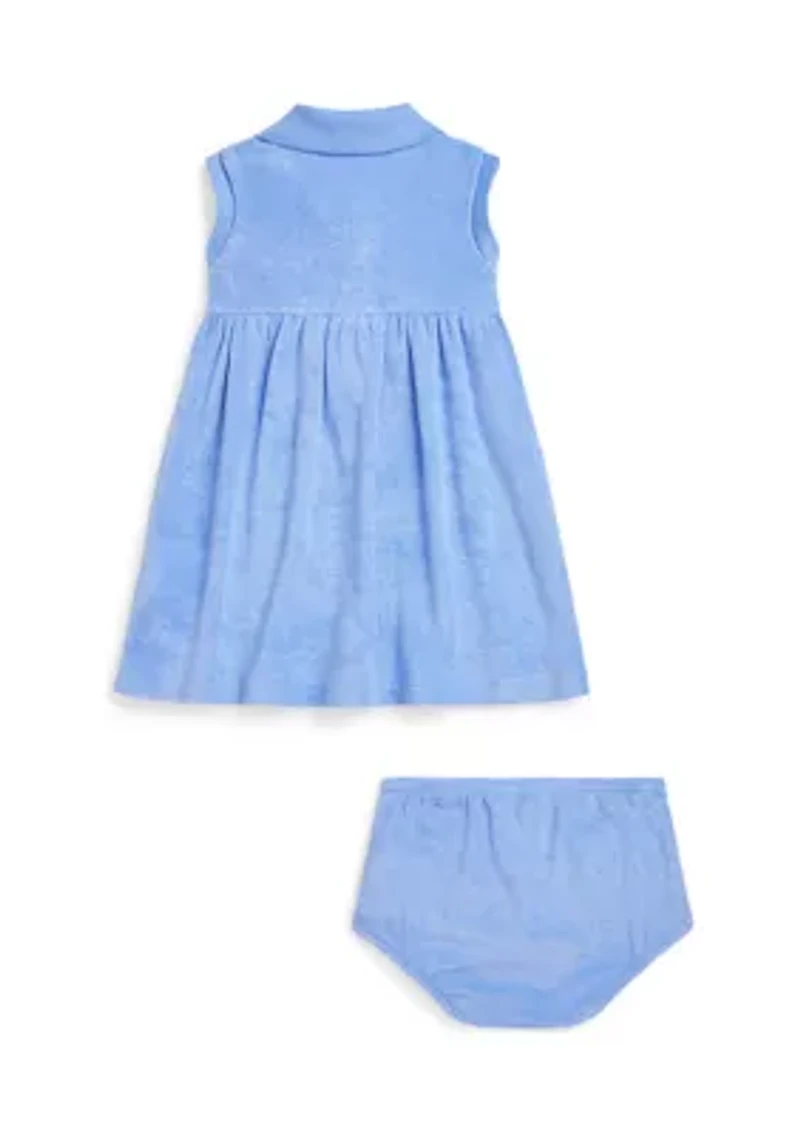 Baby Girls Terry Polo Dress & Bloomer