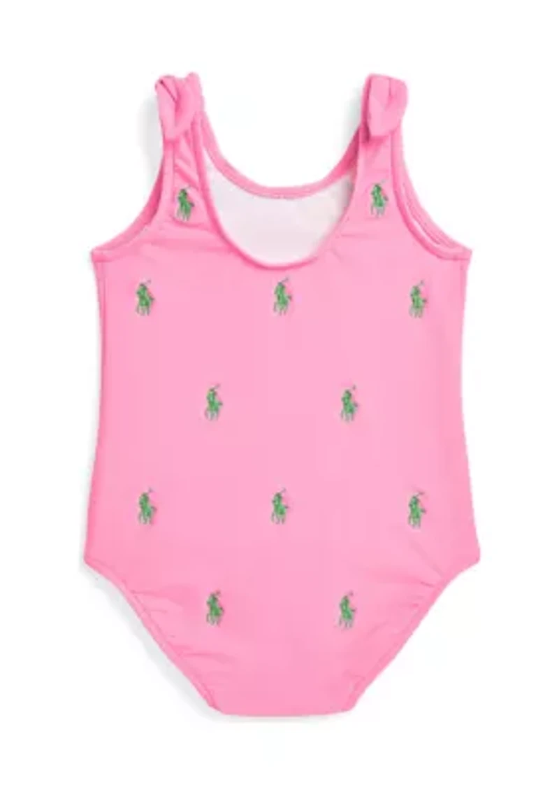 Baby Girls Polo Pony One Piece Swimsuit