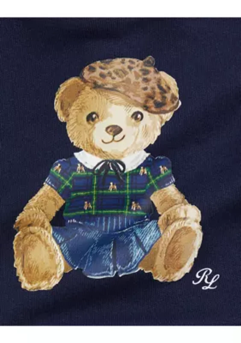 Baby Girls Polo Bear Fleece Sweatshirt & Pants Set
