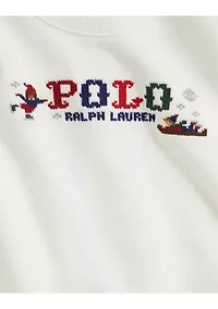 Baby Girls Logo Fleece Sweatshirt & Pant Set